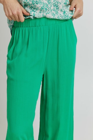 ICHI Wide leg Pants 'IHMARRAKECH' in Green