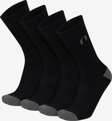 normani Athletic Socks in Black: front