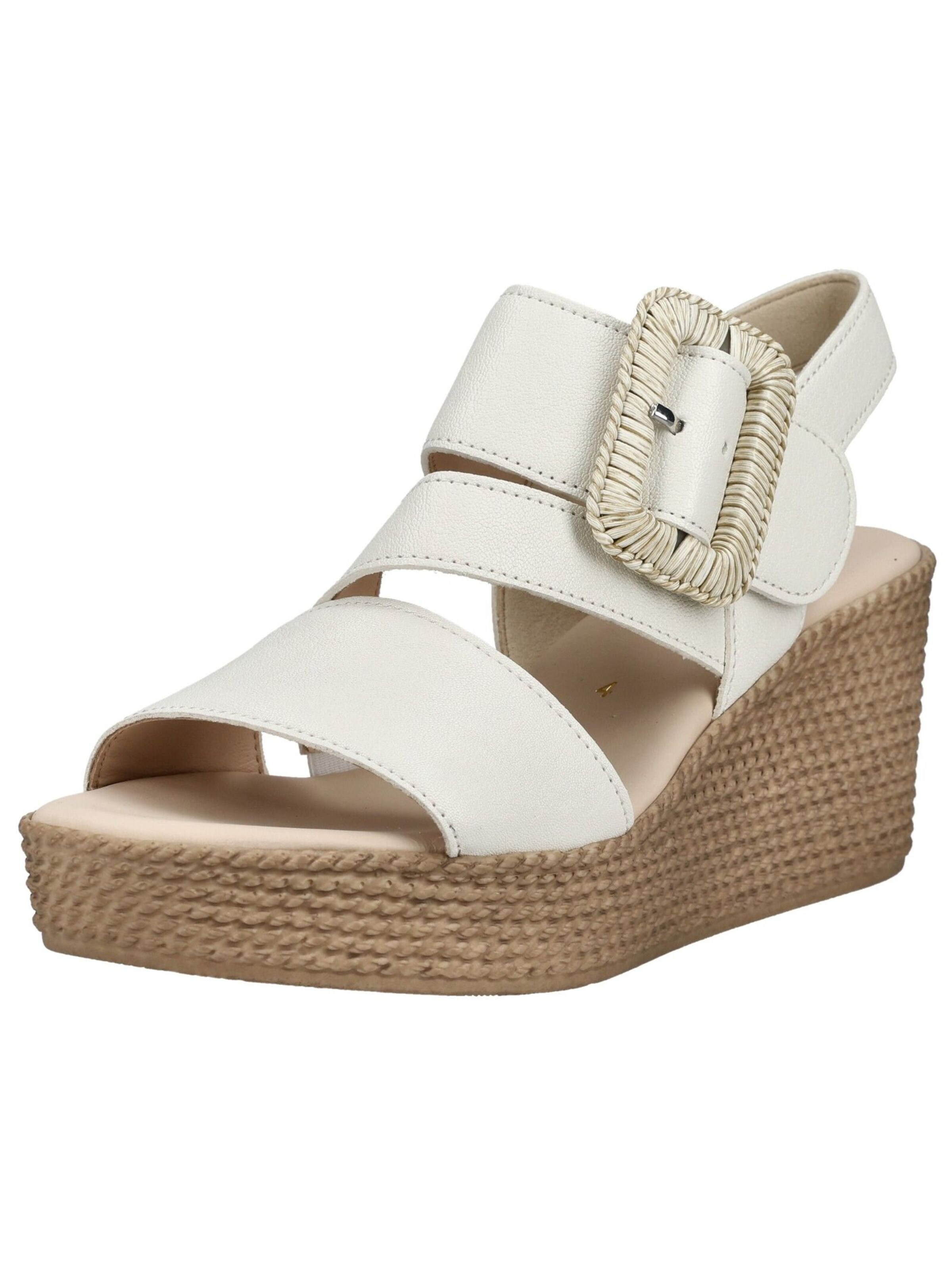 Sandales à lanières GABOR en blanc : devant