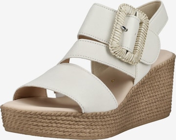 Sandales GABOR en blanc : devant