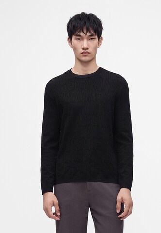 ARMANI EXCHANGE Пуловер в черно: отпред
