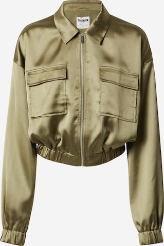 ABOUT YOU x Alina Eremia Between-Season Jacket 'Stella' in Green: front