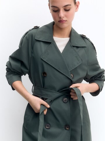 Manteau mi-saison Pull&Bear en vert