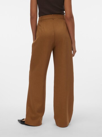 VERO MODA Wide leg Broek 'Mathilde' in Bruin