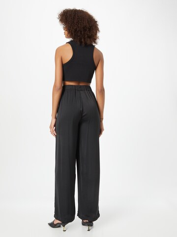 MSCH COPENHAGEN Wide leg Broek 'Baria' in Zwart