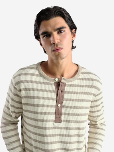 Giesto Shirt in de kleur Beige / Grijs, Productweergave