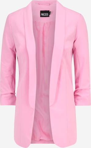 Pieces Tall Blazer 'PCBOSELLA' in Pink: front