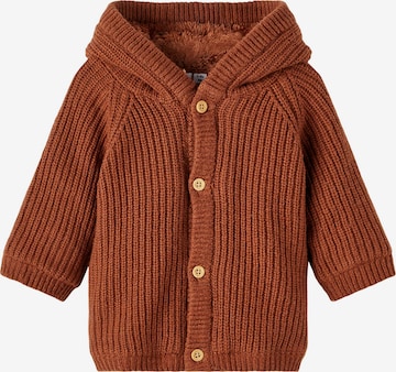 NAME IT Knit cardigan 'Neja' in Brown: front