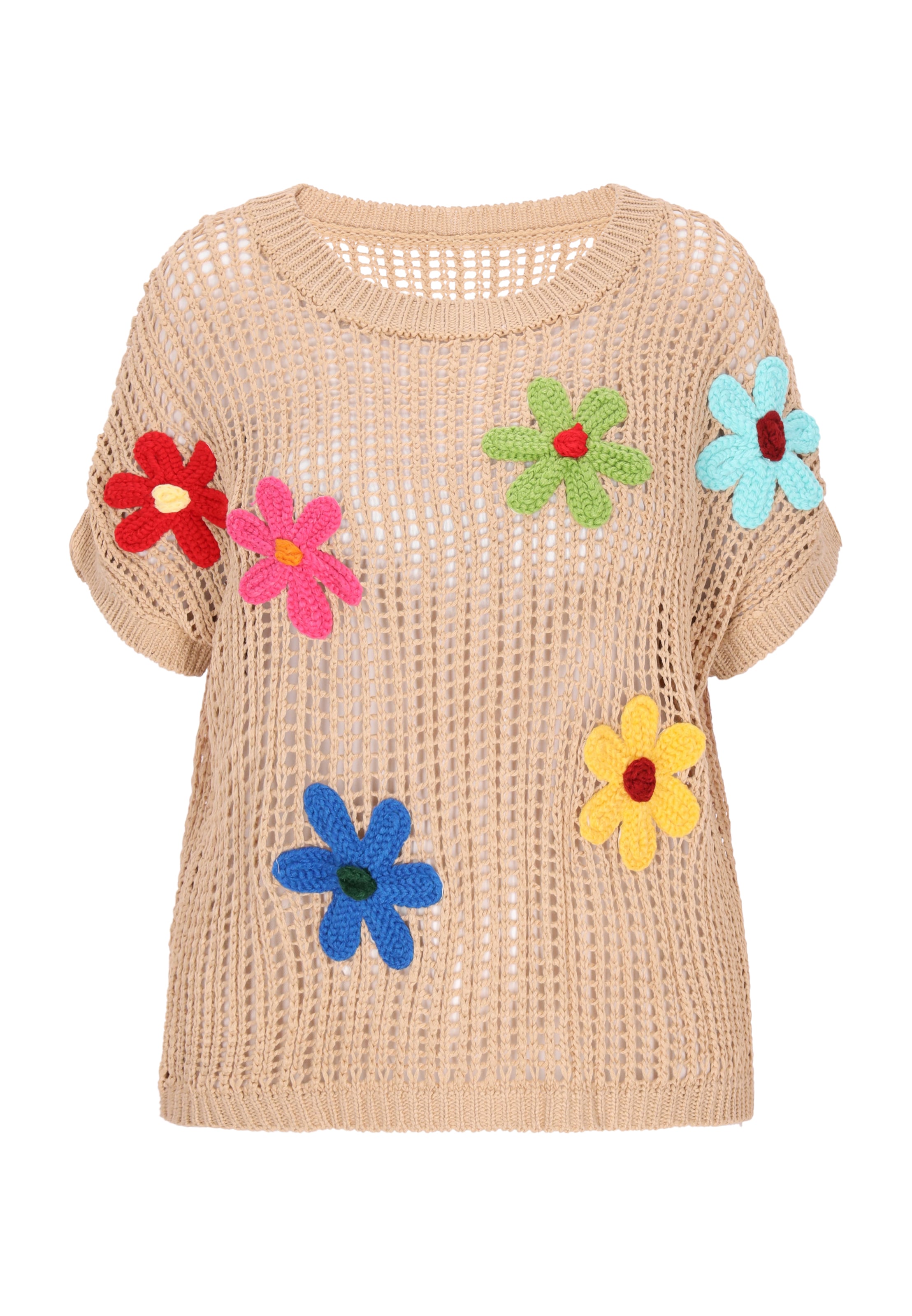 usha FESTIVAL Пуловер 'Fashion Look' в бежово: отпред