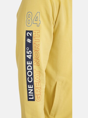 Jan Vanderstorm Zip-Up Hoodie ' Roderich ' in Yellow