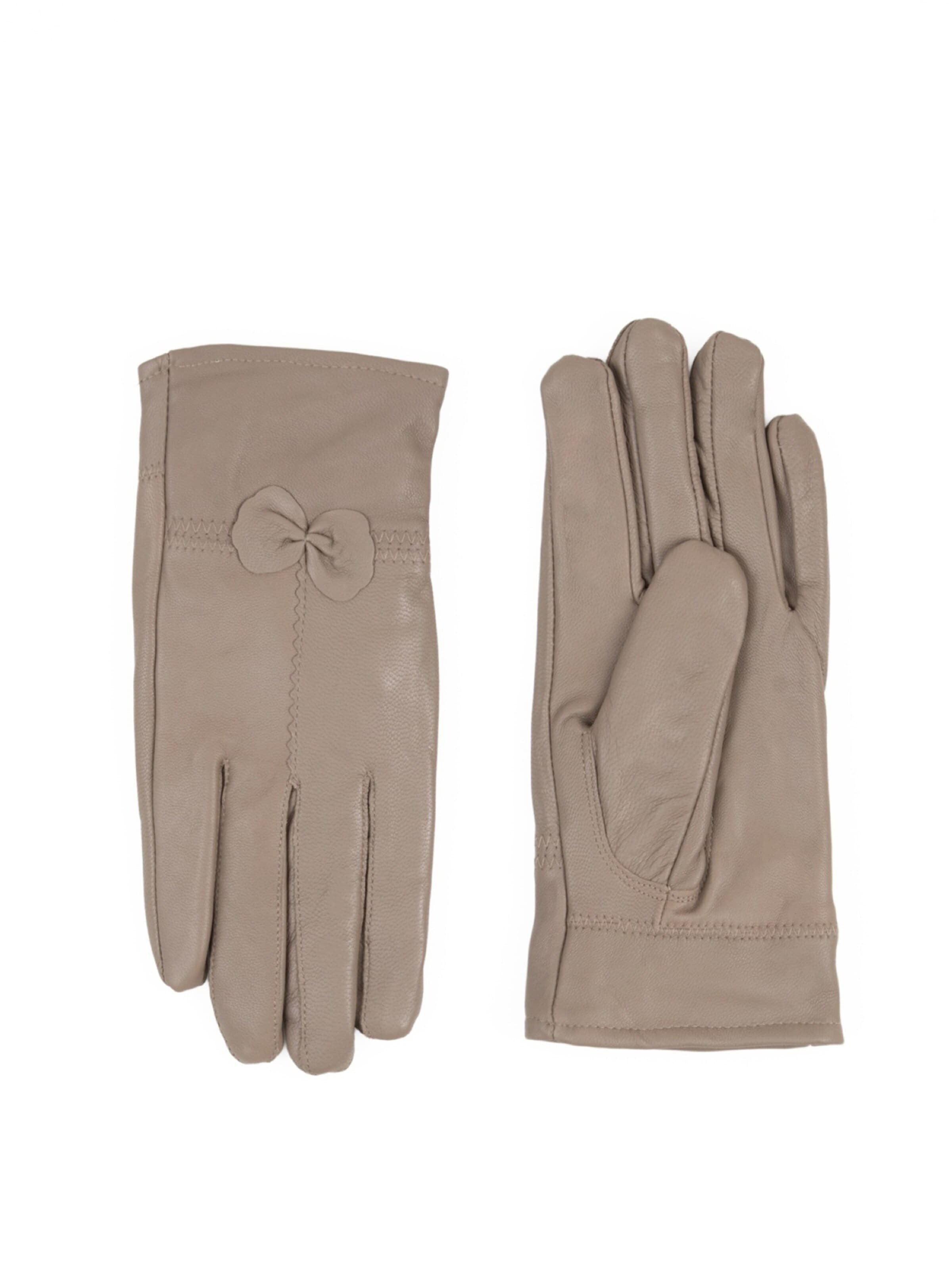 L'Arte Milano Fingerhandschuhe‌‌‌‌‌‌‌‌‌ in Beige: Vorderseite