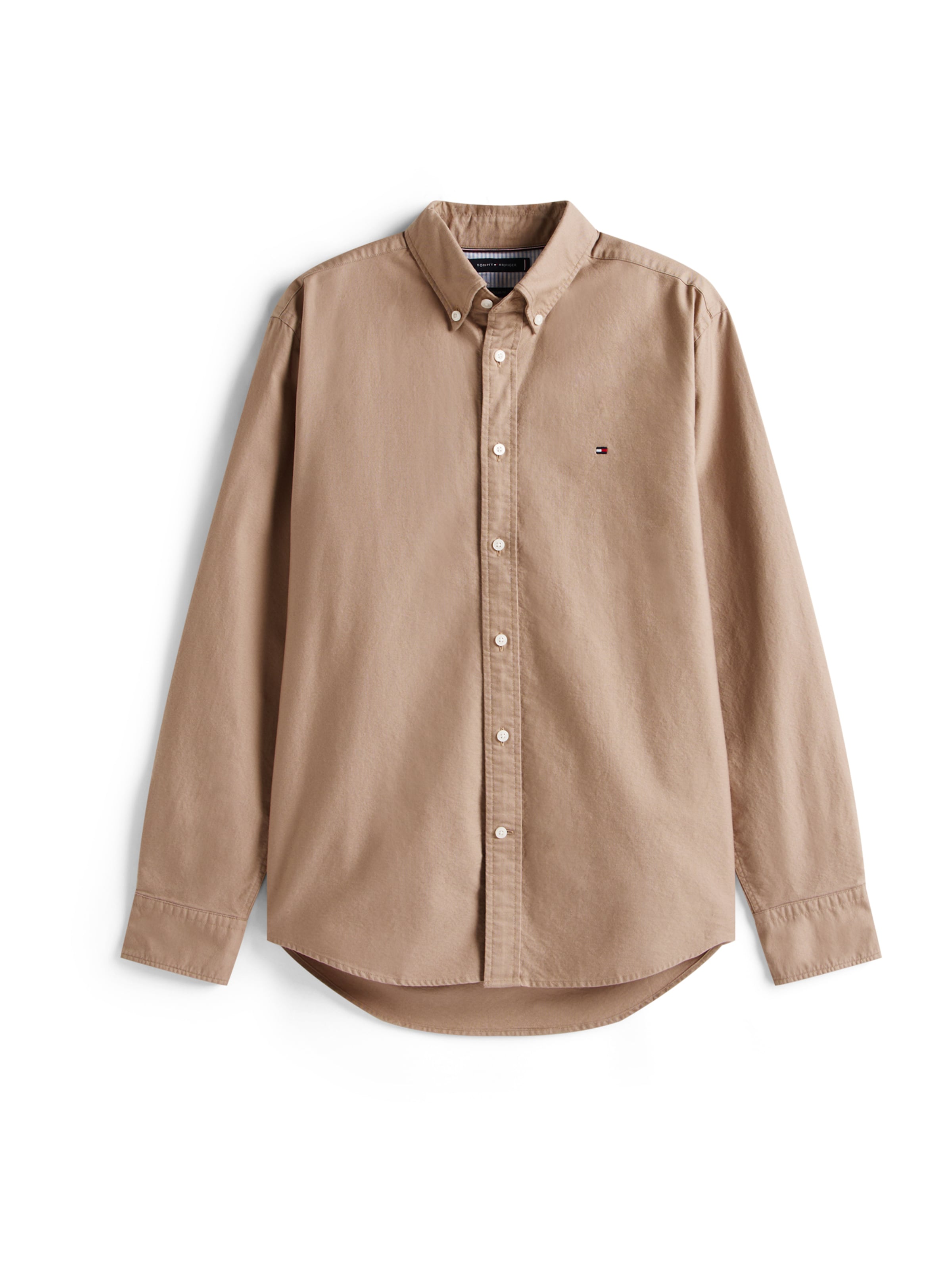 TOMMY HILFIGER Πουκάμισο 'HERITAGE' σε μπεζ: μπροστά