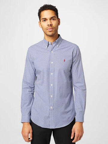 Polo Ralph Lauren Regular fit Overhemd in Blauw: voorkant