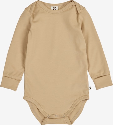 Tutina / body per bambino di Müsli by GREEN COTTON in marrone: frontale