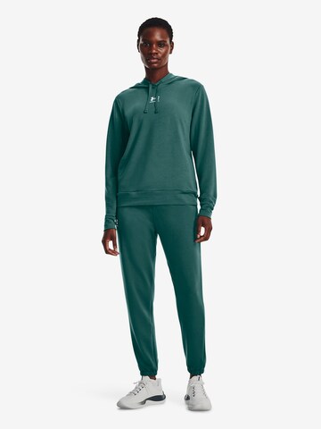 UNDER ARMOUR Athletic Sweatshirt 'Rival Terry' in Green
