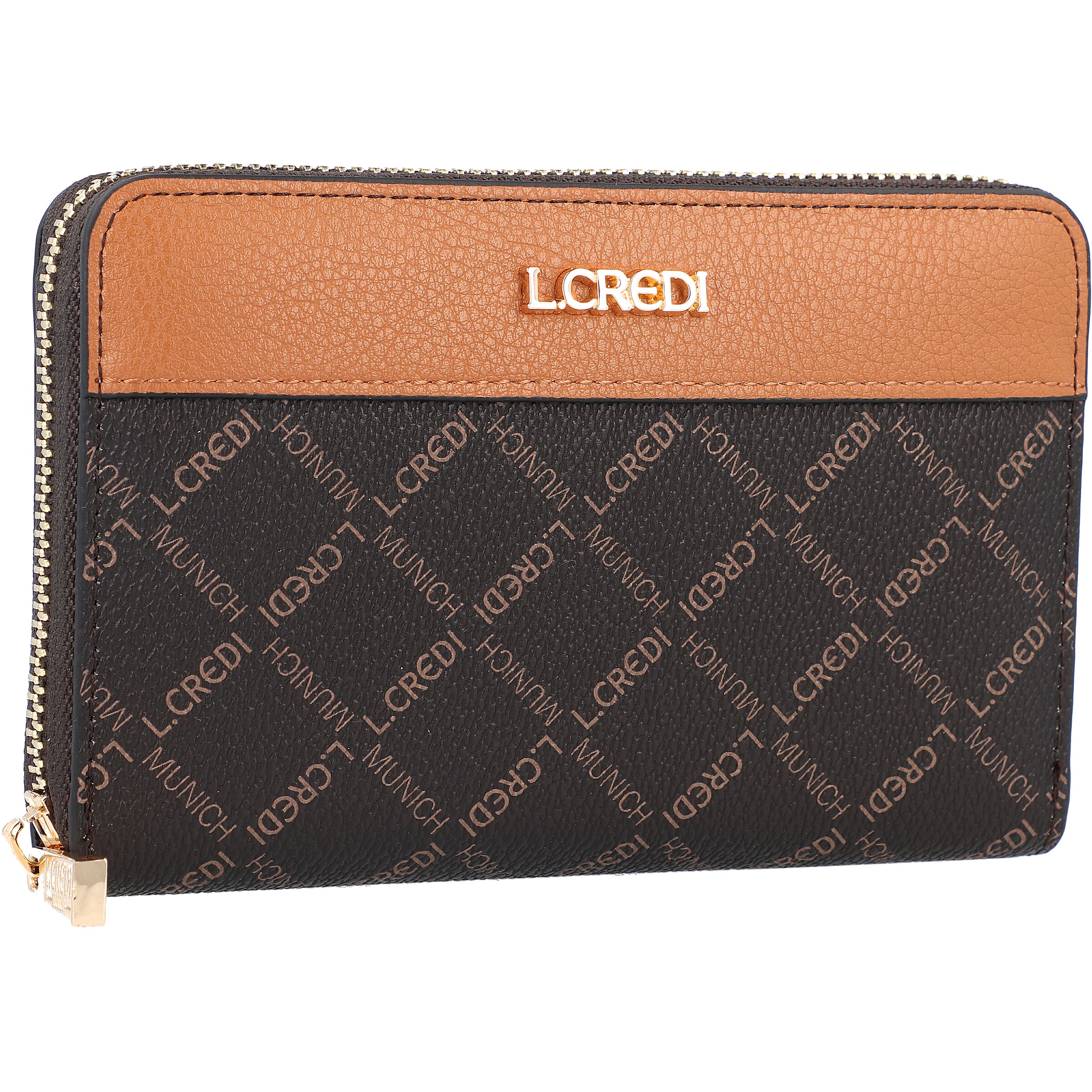 L.CREDI Wallet 'Filiberta' in Brown