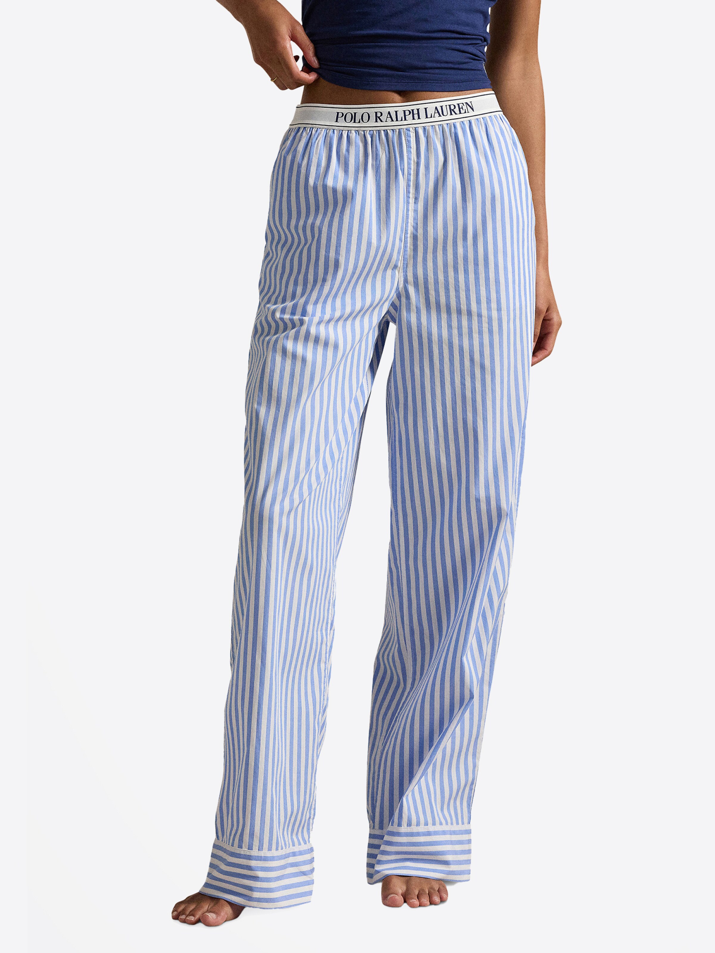 Polo Ralph Lauren Pajama pants ' Shirting Stripes ' in Blue: front