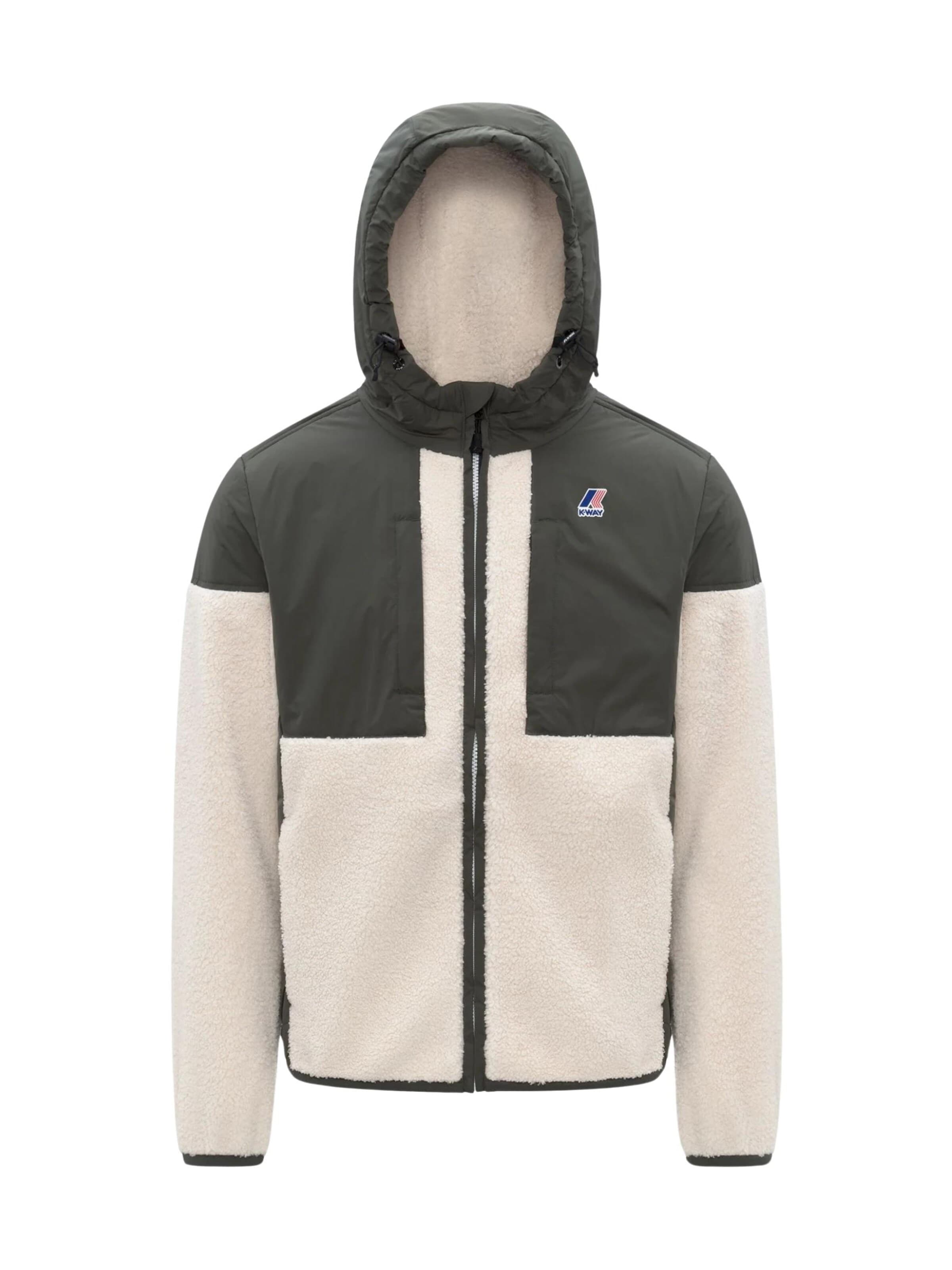 Veste d’hiver 'K-WAY SAMSON 4.0 ORSETTO GIUBBINO' K-Way en beige : devant