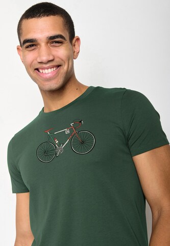 GREENBOMB Shirt 'Bike Enzo' in Green