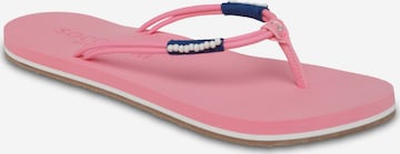 Soccx T-Bar Sandals in Pink: front