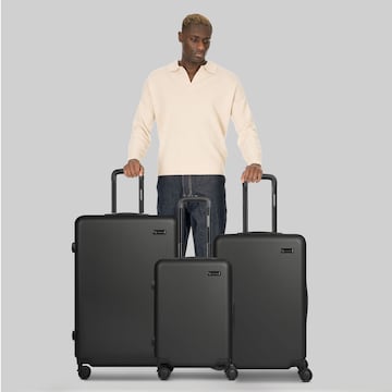 Ensemble de bagages Smartbox en noir : devant
