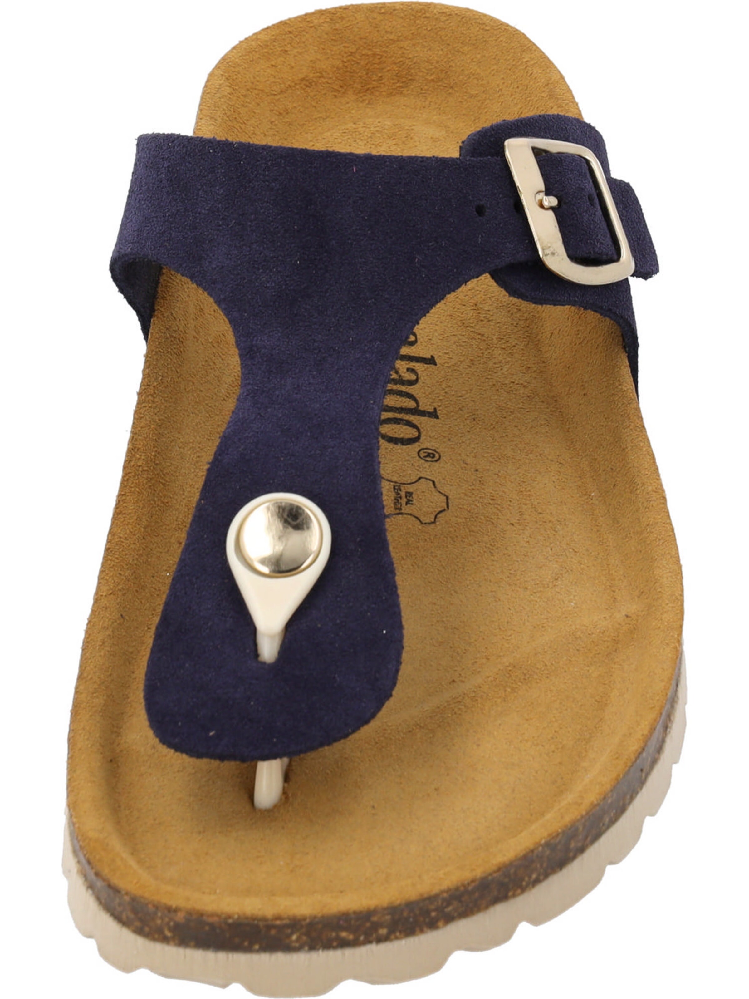 Palado T-bar sandals 'Palado Kos Suede Premium Leather' in Blue