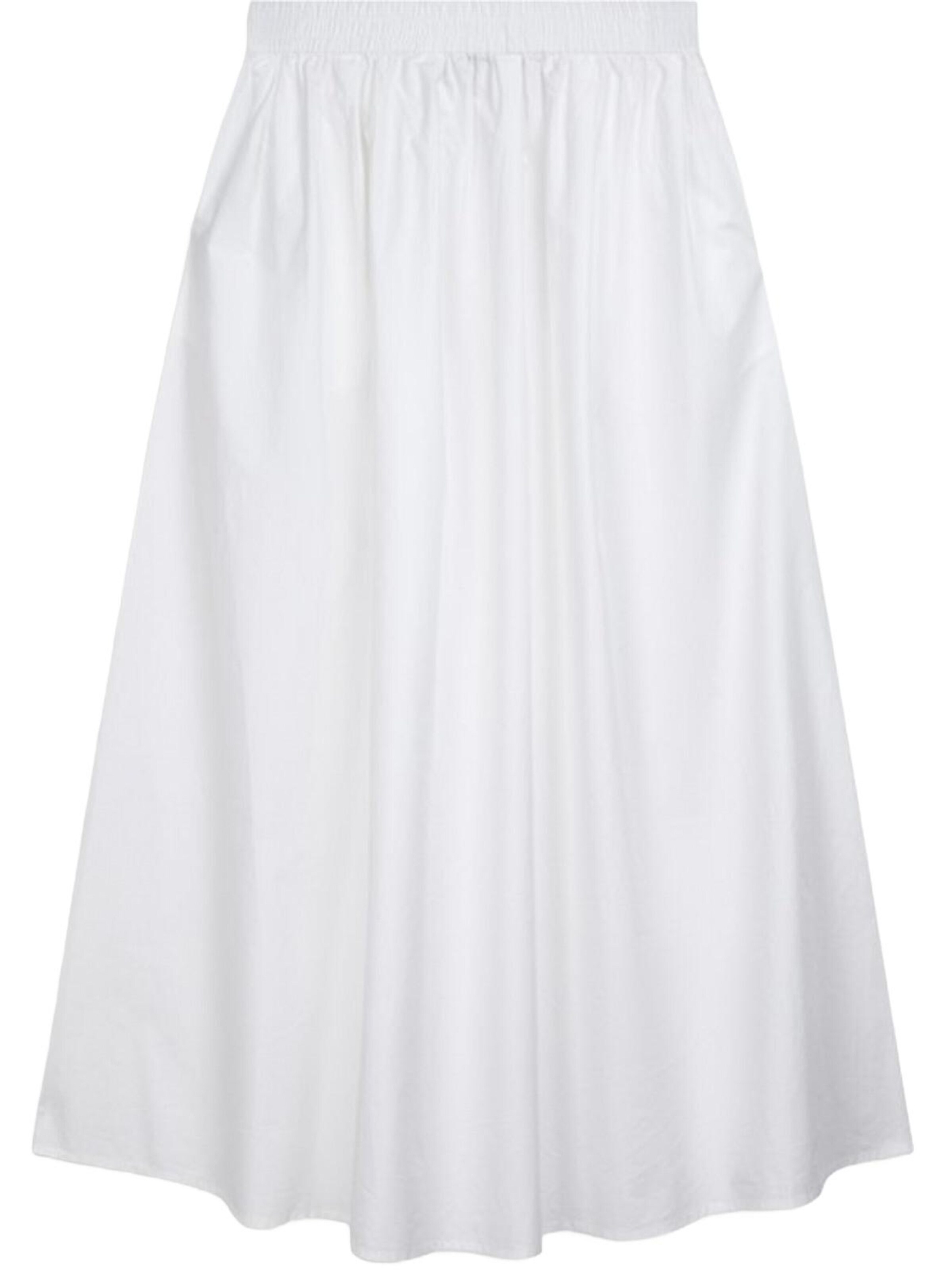 LTB Jeans Skirt 'LTB Jeans Damen-Rock mit elastischem Bund, Basic-Langrock' in White