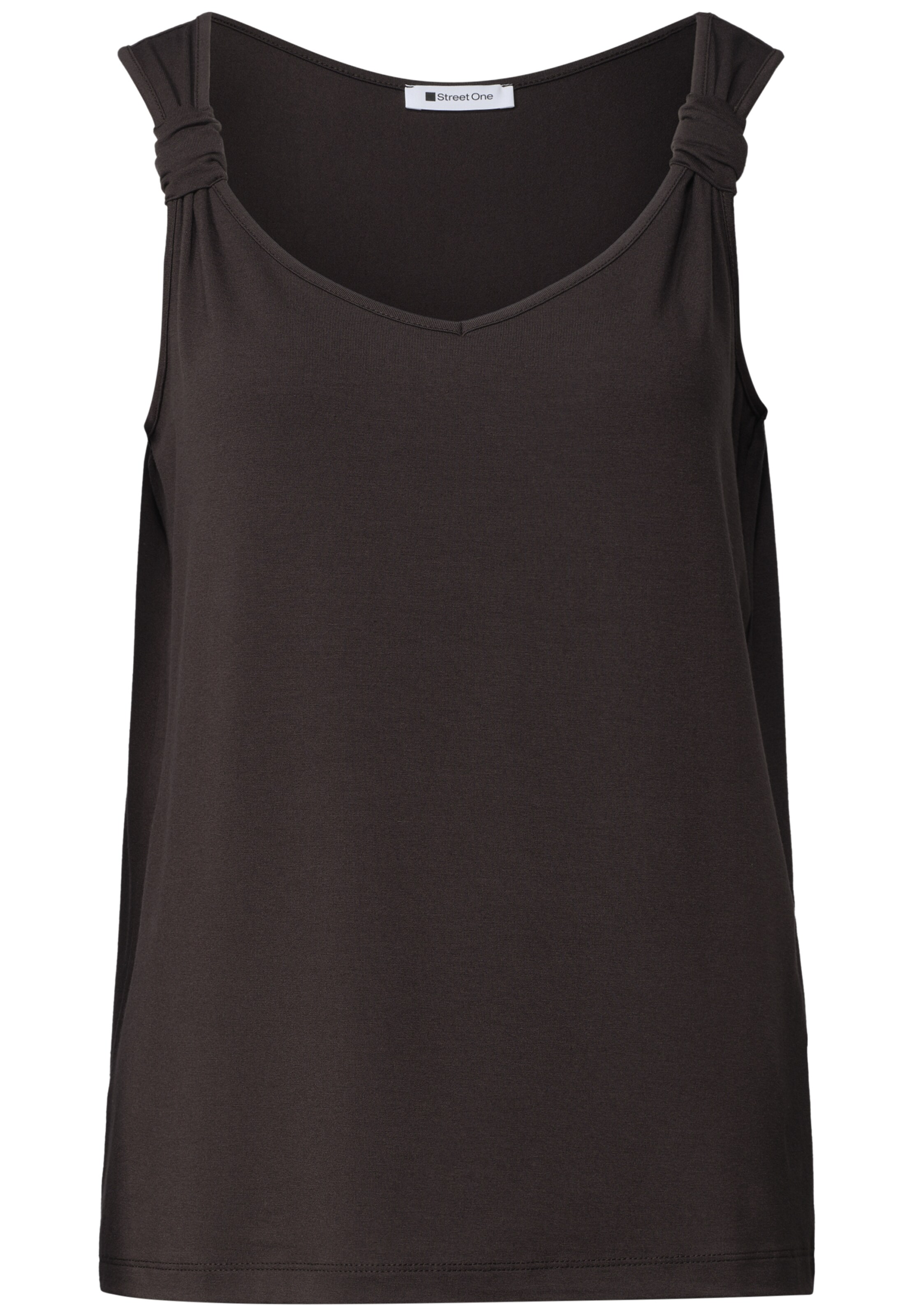 STREET ONE Top in Braun: Vorderseite