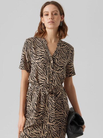 VERO MODA Shirt dress in Beige