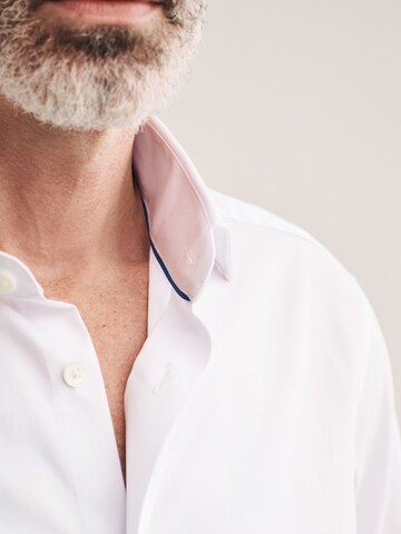Next Slim fit Overhemd 'Canclini' in Wit