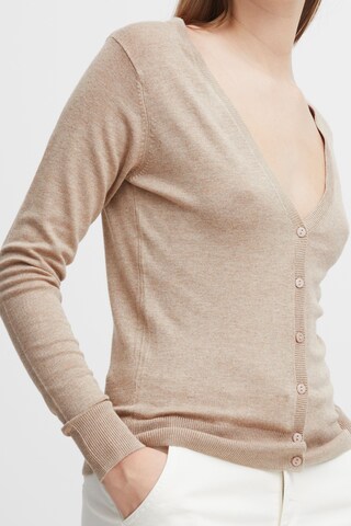 b.young Gebreid vest 'Pimba' in Beige