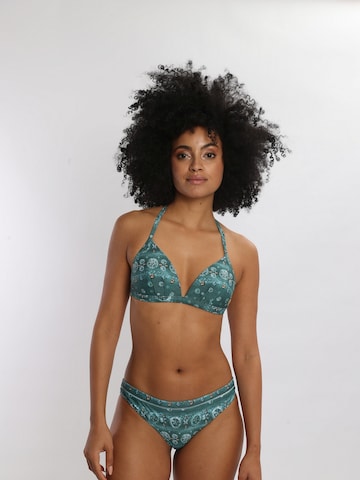 OLYMPIA Triangel Bikinitop in Blau: Vorderseite