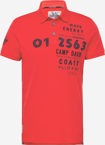 CAMP DAVID Μπλουζάκι σε κόκκινο: μπροστά
