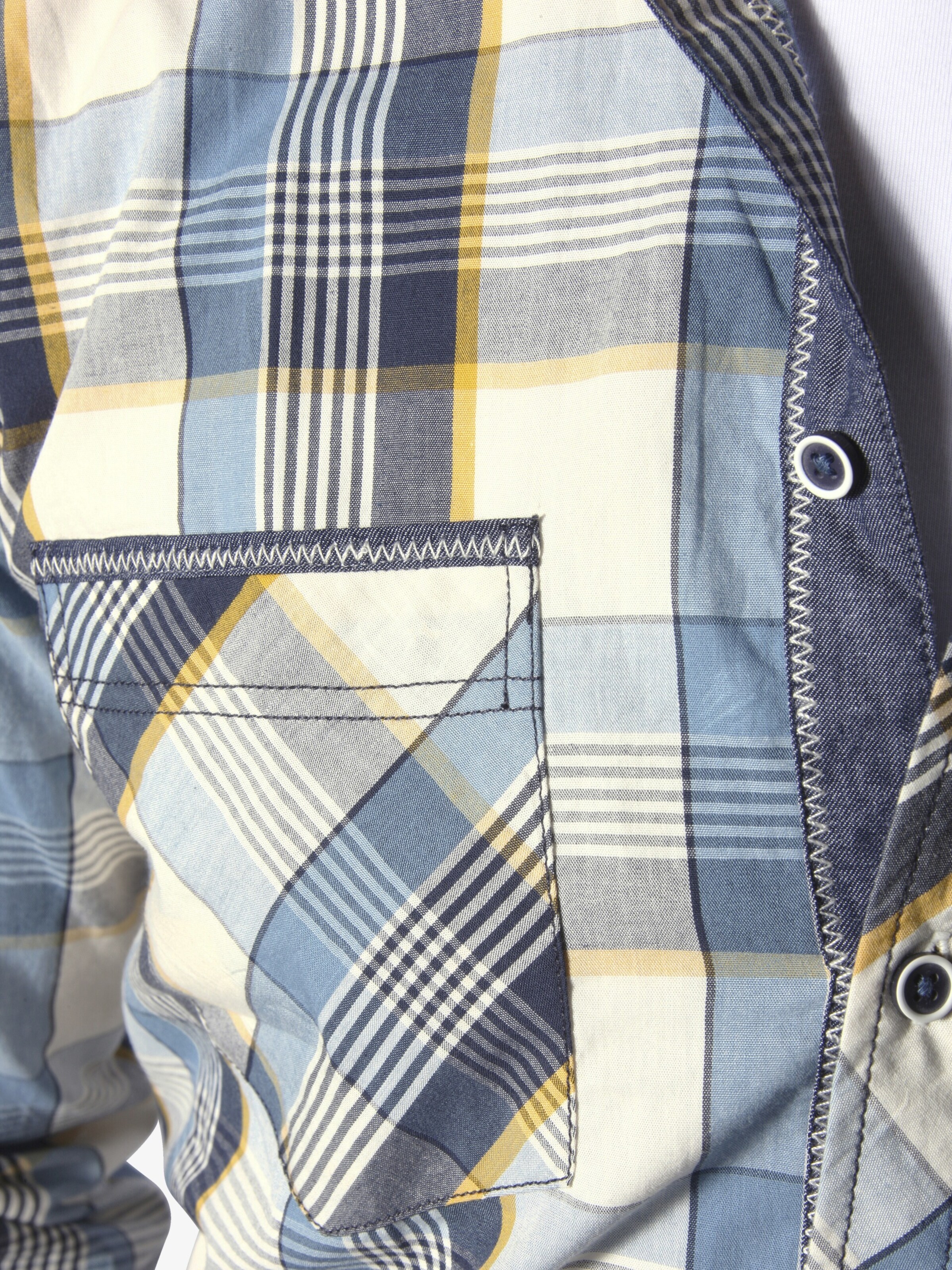 Jan Vanderstorm Comfort fit Button Up Shirt in Blue