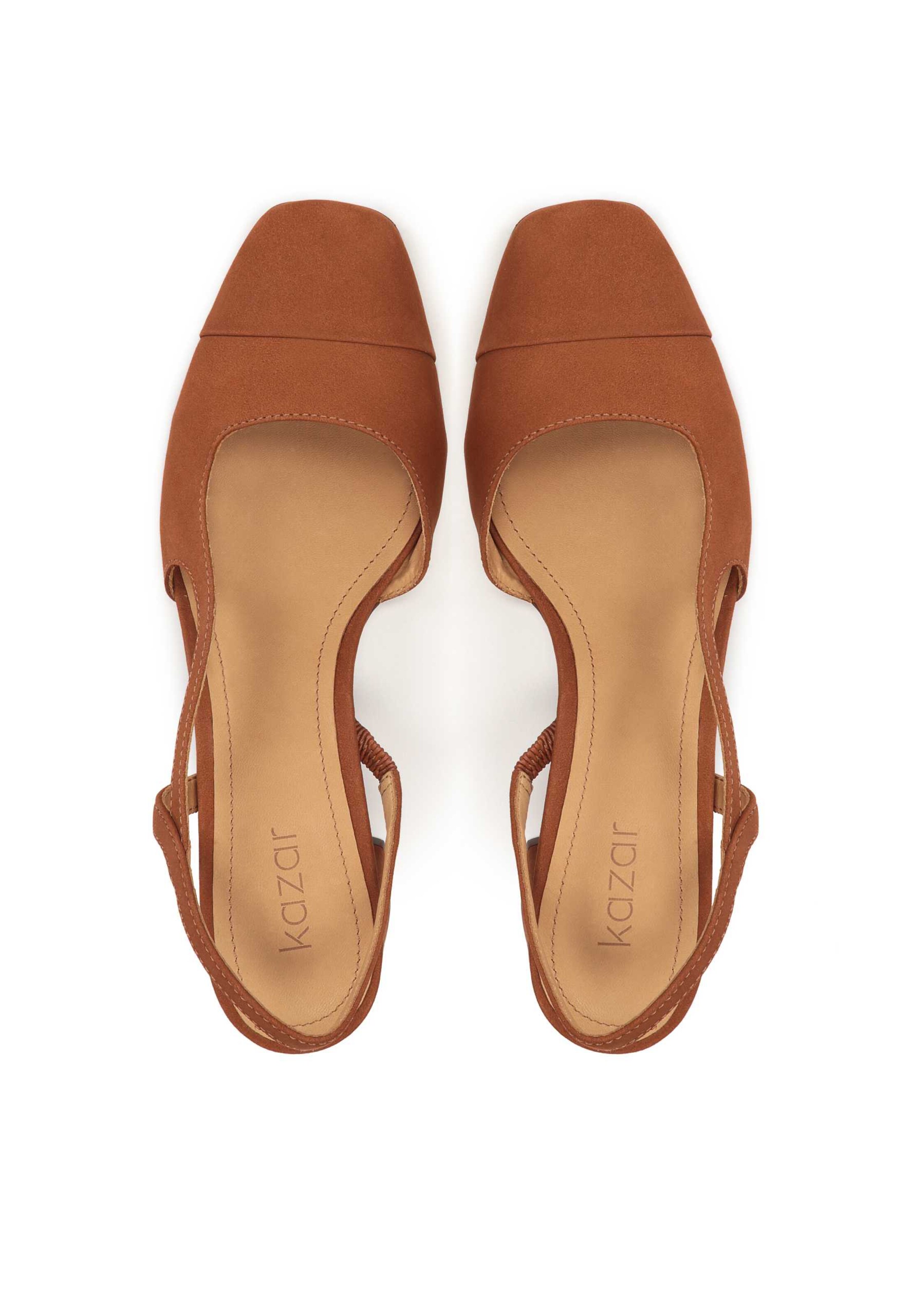 Escarpins à bride arrière Kazar en marron