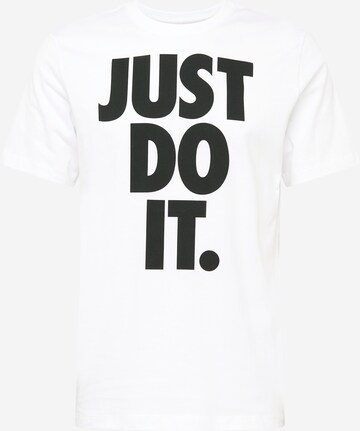 Nike Sportswear T-Shirt 'Just Do It' in Weiß: predná strana