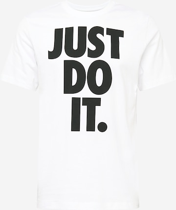 Nike Sportswear Shirt 'Just Do It' in White: front