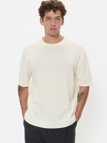Matinique Shirt 'Trivolt 73' in Beige: voorkant