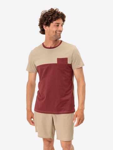 VAUDE Functioneel shirt 'Nevis' in Beige: voorkant