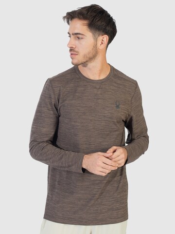 Spyder Performance Shirt in Brown: front