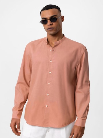 Fit confort Chemise Antioch en rose : devant