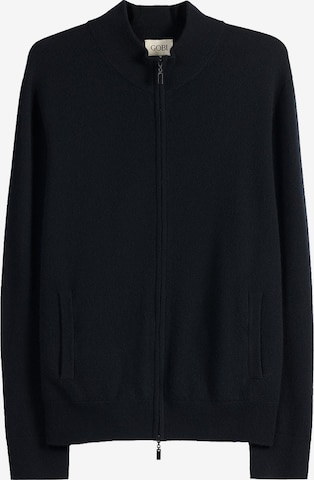 GOBI Cashmere Strickjacke 'Women's Essential Cashmere Full-Zip Cardigan' in Schwarz: Vorderseite
