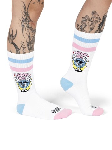 American Socks Socks 'Earth Crush - Mid High' in White