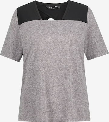 T-shirt Ulla Popken en gris : devant