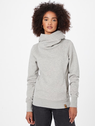 Fli Papigu Sweatshirt 'Schönste Frau in Stadt' in Grey: front