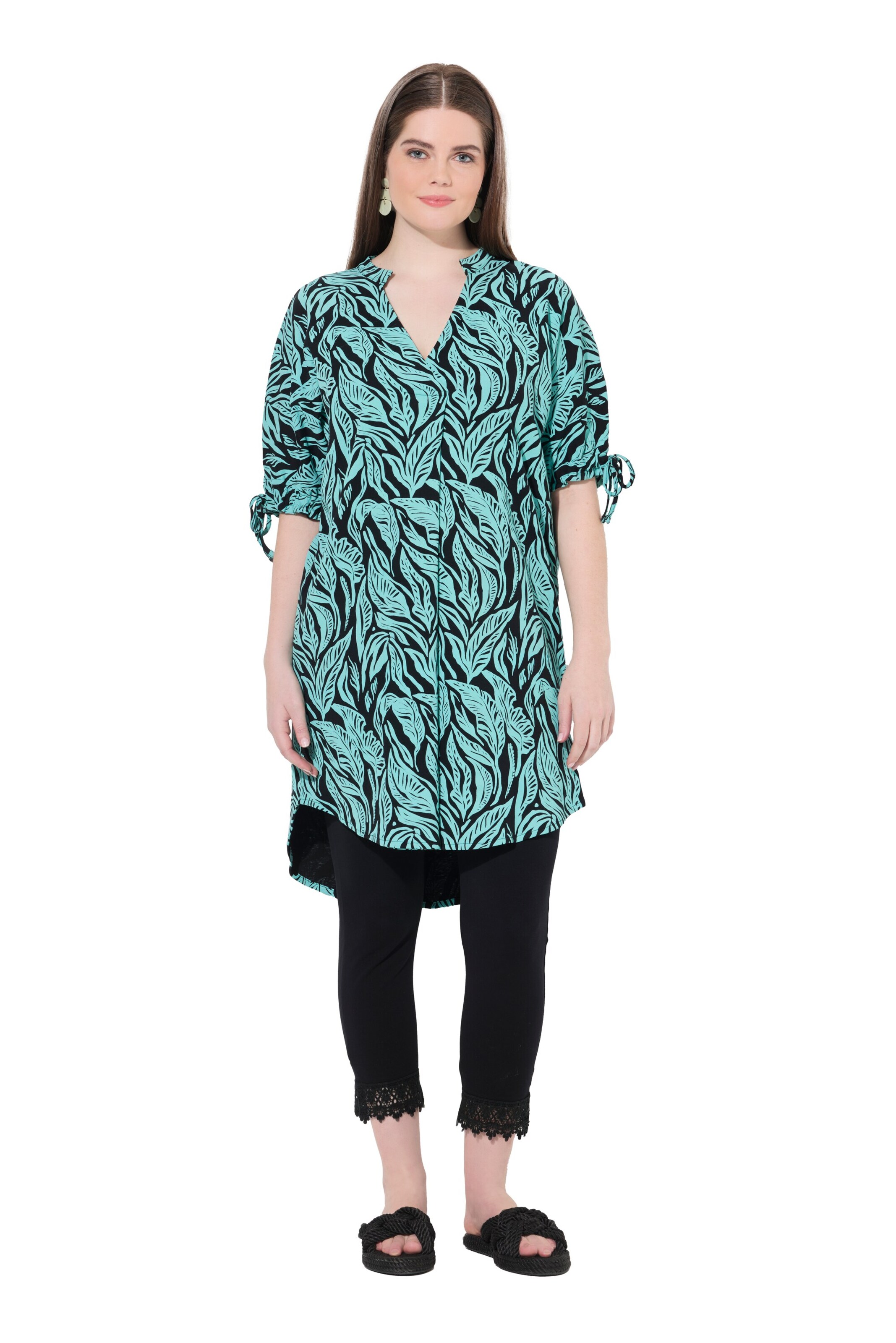 Ulla Popken Блузка в Черный: спереди