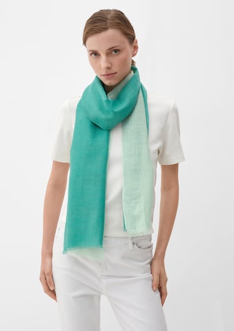 s.Oliver Scarf in Green: front