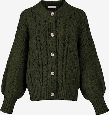 SASSYCLASSY Oversizestrickjacke in Grün: Vorderseite