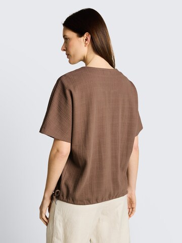 TOM TAILOR Bluse in Braun