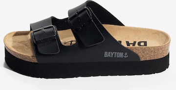 Bayton Pantolette 'JAPET' in Schwarz: predná strana